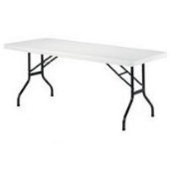Jemini Rectangular Folding Table 1210x600x740mm White