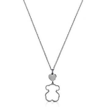 Collar de Plata con Colgante de Oso