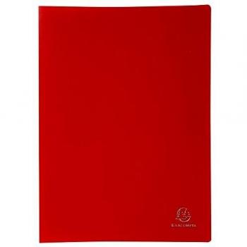 Protègedocuments polypro 60 vues A4 Rouge