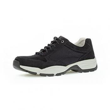 Gabor Herren Sneaker Low, Wechselfußbett, zertifiziertes Leder, Blau Midnight, Größe 44.5 EU