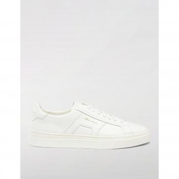 Bianco Sneaker di Pelle Santoni – 6
