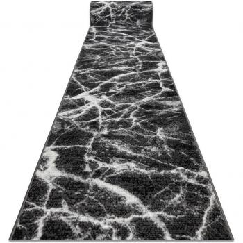 Morad Marble Runner by Rugsx – Black Matte (60×250 cm)