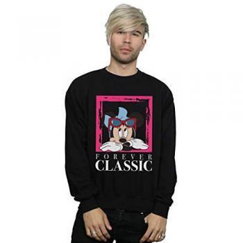 Disney‑Minnie Herren Sweatshirt Klassik XXL Schwarz