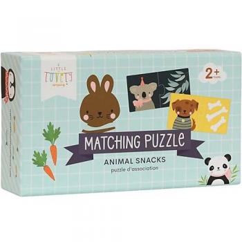 A Little Lovely Company Puzzle: Tiere und ihre Leckereien