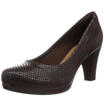 Clarks Chorus Chic, Tacones Mujer, Marrón (Truffle Snake Leather)