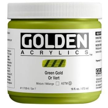 Zwarte Goud Acryllamp, Groen Bodyschakeling – 16 oz