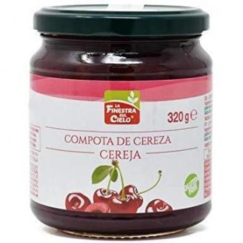 Compote de cerises biologique sans sucre 320 g