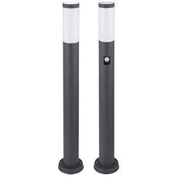 Lampe de balisage de jardin en acier inoxydable H 80 cm