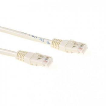 Elfenbein Cat6 U/UTP Netzwerkkabel 0,25 m – Modell ACT IB8452