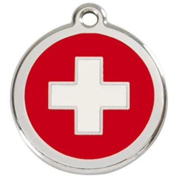Red Swiss Cross Dog Identifier – Large