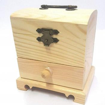Cajón Joyero de Madera 11x10.5x8cm