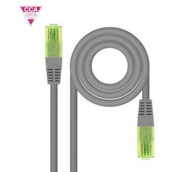 Cable de Red Latiguillo RJ45 CAT.6 UTP AWG26 CCA, Gris, 20 m 10.20.1420