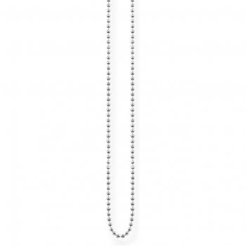 THOMAS SABO Silver Faceted Ball Chain Necklace For Women