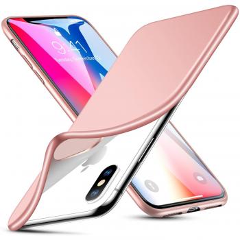 Slim TPU Rose Gold Case for iPhone X and XS – Enables Wireless Charging