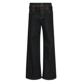 S.Oliver Damen 5-Pocket Jeans mit Textilgürtel