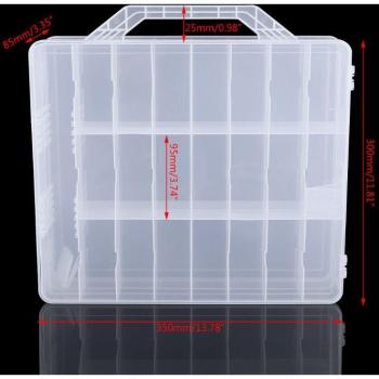 Nail Polish Display Stand for 48 Bottles with Adjustable Sections