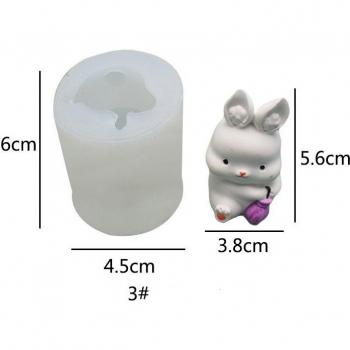 Aomily 4-Style Rabbit Cake Molds