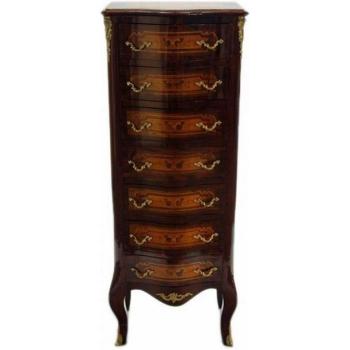 Mahagoni Barockkommode mit 7 Schubladen