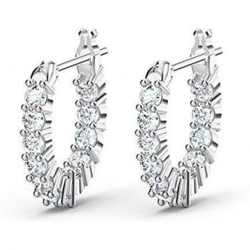 Pendientes de aro Vittore bañados en rodio