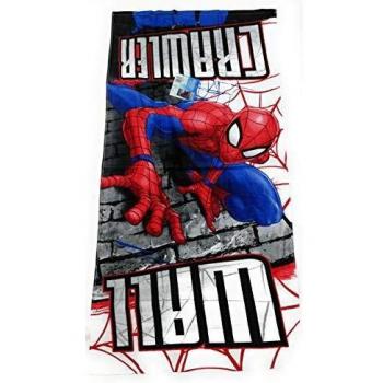 Telo per il mare con motivo di Spiderman, misure 70x140 cm, materiale 100% poliestere