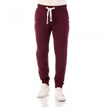 Riverso Herren Jogger RIVTim Sweathose Trainingshose Baumwolle Rot XXL