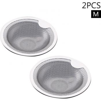 Filtre à Déchets Évier 2pcs Acier Inoxydable