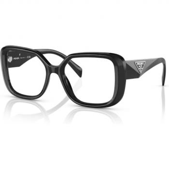 Prada PR 10ZV 1AB1O1 Damen Sonnenbrille Rechteckig Schwarz