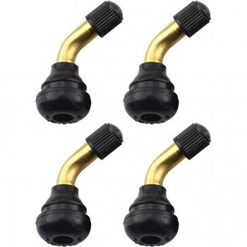 4pcs 90 Degree Rubber Tire Valve Caps for Motorcycles