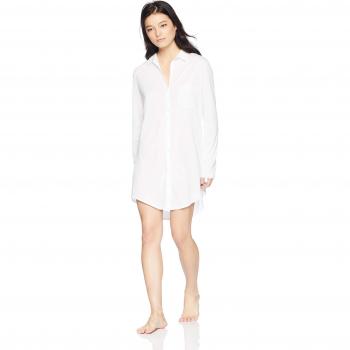 Hanro Damen Nachthemd Langarm 90 cm Cotton Deluxe