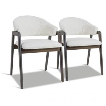 Fauteuils en Tissu Bouclé Canberra