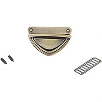 Accesorios de bolso con cierre de metal plata