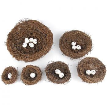 Easter Rattan Bird Nest Prop