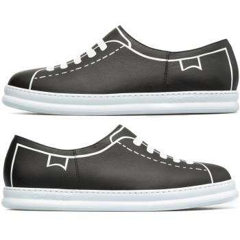 CityTwin Black Smooth Leather Kicks