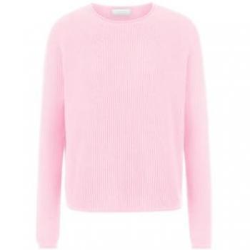 Rich & Royal Strickpullover mit Rundhalsausschnitt in Hellrosa, Größe S