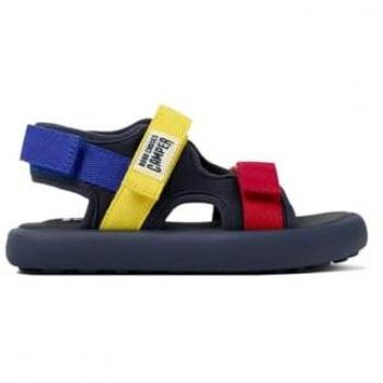 Bobo & Camper Girl’s Cotton Slide Trio – Blue, Red, Yellow – Size 33