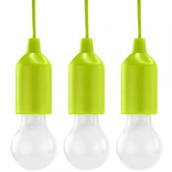 Lampe de Tirage Verte Pull Light, Piles AAA (3 pcs) Incluses