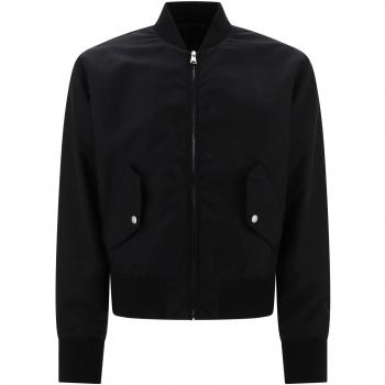 Balmain Bomber Uomo con Logo Ricamato Taglia 52