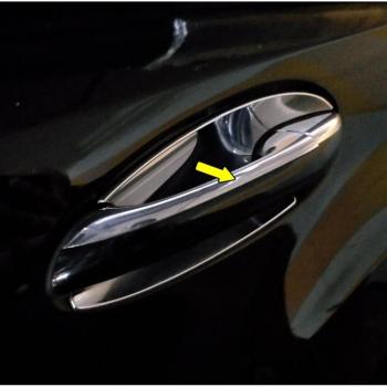 Mercedes Benz W203 Door Handle Cover Trim 2000-2007 ABS Chrome Silver