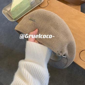 Casquette d'été creuse pour femmes, béret inversé 2022