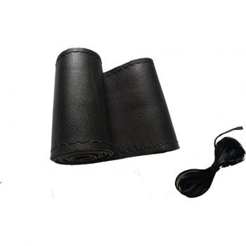 Trenza Artesanal 38 cm – Cubierta de Cuero y Microfibra para Volante