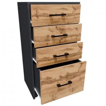 Meuble de Rangement 45 cm 4S Anthracite