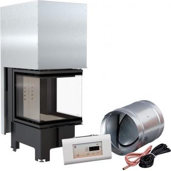 KRATKI NBC 8kW Lareira Elevable 200mm en Negro con Sistema MSK