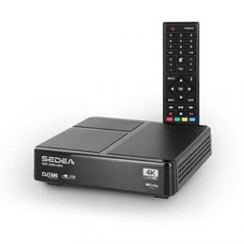 Récepteur TNT 4K UHD DVB-T2 SNT-2400UHD avec Fonction Timer, EPG, Lecteur Multimédia et Enregistrement USB