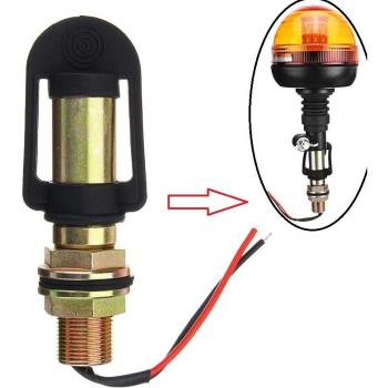 Flashing Amber Light Beacon for Tractor with Flexible Mounting