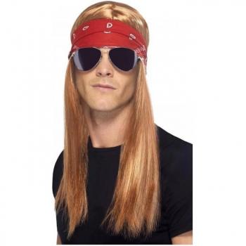 Pack Smiffys Aceso Rock 90s Hombre One Size Rojo Marrón