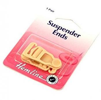 Hemline Beige Clip Fasteners