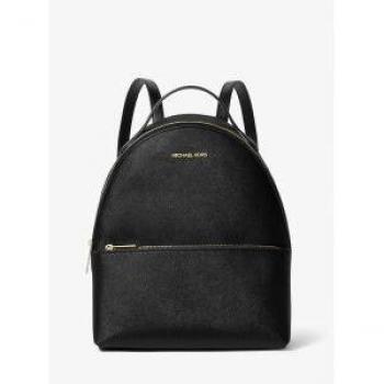 Michael Kors Black Leather Unisex Backpack