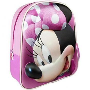 Mochila Escolar Minnie Mouse 3D Karactermania 25x31x10 cm