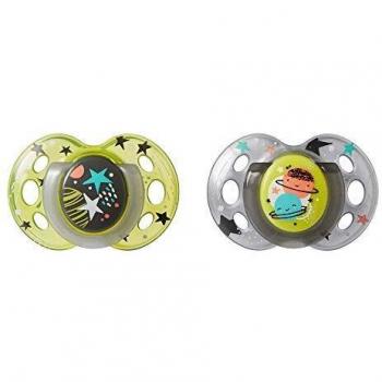 Tommee Tippee Sucette de Nuit | 18-36 Mois | Phosphorescent | Ensemble de 2
