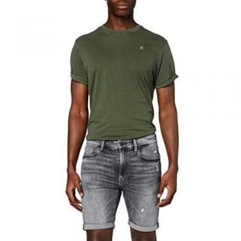 G-STAR RAW 3301 Slim Shorts Homme, Noir (vintage basalt destroyed A634-B429), 30W